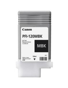 Canon originál ink PFI120MBK, matte black, 130ml, 2884C001, Canon TM-200, 205, 300, 305