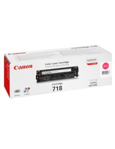 Canon originál toner CRG718, magenta, 2900str., 2660B002, 2660B011, Canon LBP-7200Cdn, O