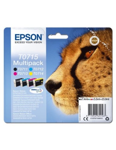 Epson originál ink C13T07154012, CMYK, 23.9ml, Epson D78, DX4000, DX4050, DX5000, DX5050, DX6000, DX605