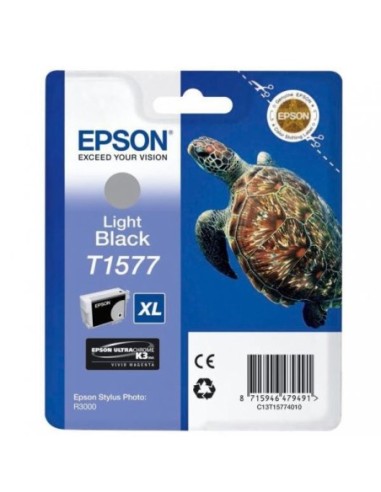 Epson originál ink C13T15774010, light black, 25,9ml, Epson Stylus Photo R3000