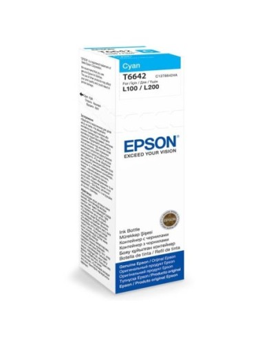 Epson originál ink C13T66424A, cyan, 70ml, Epson L100, L200, L300