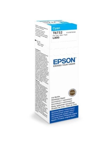 Epson originál ink C13T67324A, cyan, 70ml, Epson L800