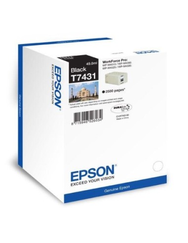 Epson originál ink C13T866140, T8661, XL, black, 2500str., 55,8ml, 1ks, Epson WorkForce Pro WF-M5690DWF