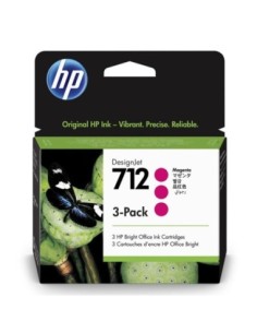 HP originál ink 3ED78A, HP 712, magenta, 29ml, HP 3-pack DesignJet Studio,T210,T230,T250,T630,T650