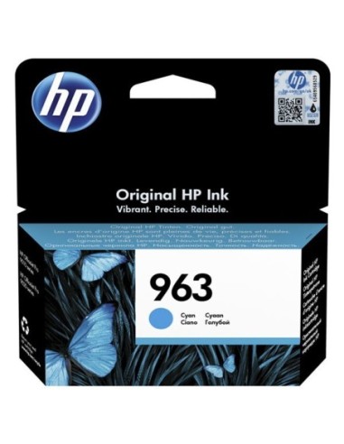 HP originál ink 3JA23AE, HP 963, cyan, 700str., 10.77ml, HP Officejet Pro 9010, 9012, 9014, 9015, 9016, 9019/P