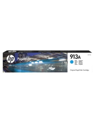 HP originál ink F6T77AE, HP 913A, cyan, 3000str., 37ml, high capacity, HP PageWide 325, 377, Pro 452, Pro 477