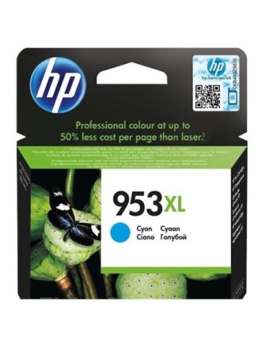 HP originál ink F6U16AE, HP 953XL, cyan, 1600str., 20ml, high capacity, HP OfficeJet Pro 8218,8710,8720,8730,8740