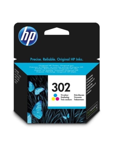 HP originál ink F6U65AE, HP 302, color, blister, 165/165/165str., 4ml, HP OJ 3830,3834,4650, DJ 2130,3630,1010, Envy 4520