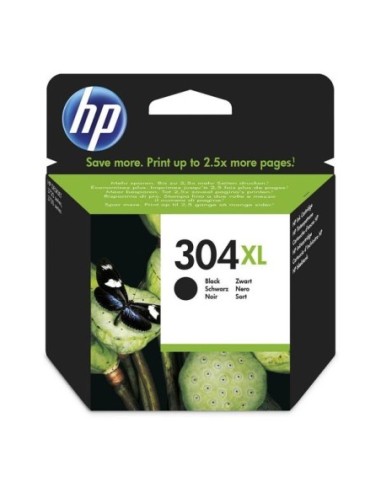 HP originál ink N9K08AE, HP 304XL, black, 300str., 5.5ml, HP DeskJet 2620,2630,2632,2633,3720,3730,3732,3735