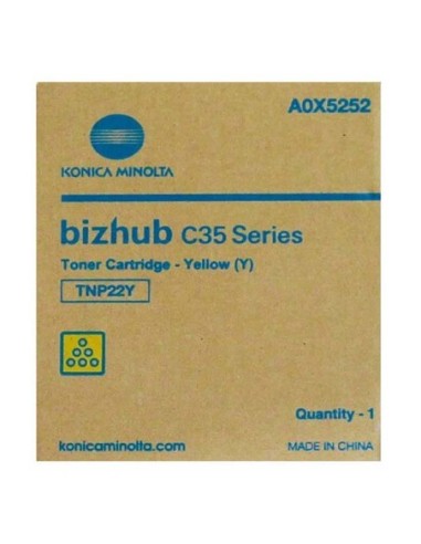 Konica Minolta originál toner A0X5252, yellow, 6000str., TNP22Y, Konica Minolta Bizhub C35, P, O