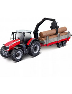 Bburago Massey Ferguson 8740S s drevom