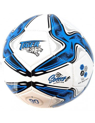 Futbalová lopta Tiger Soccer modrá size5