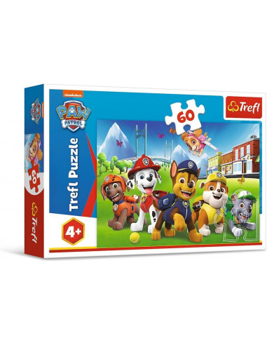 Puzzle Paw Patrol Labková patrola v tráve 60 dielikov