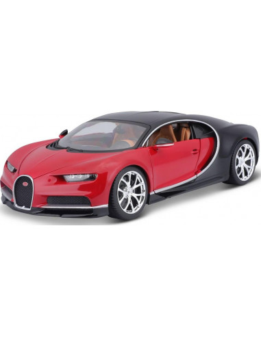 Bburago 1:18 Plus Bugatti Chiron black/red