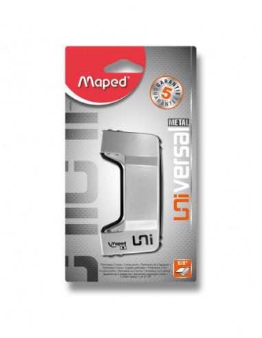 Dierovač MAPED Universal Metal  6/8 mix blister 9045200