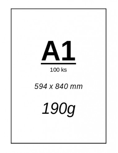 Výkresy A1 190g/100ks