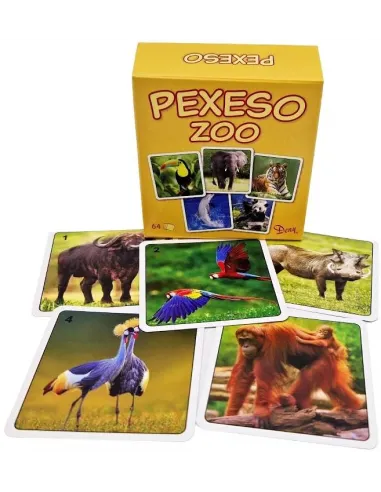 Pexeso ZOO v krabičke 32 dvojíc