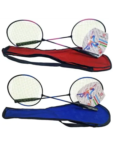 Rakety na badminton sada 2ks - modrá