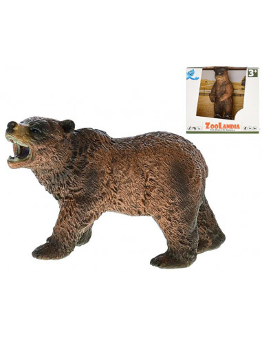 Zoolandia medveď Grizzly 10cm v krabičke