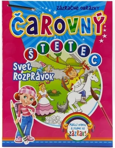 Čarovný štetec vyfarbovanie svet rozprávok