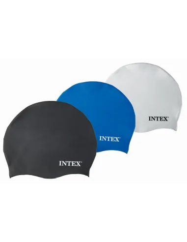 Intex 55991 Silikónová plavecká čiapka 8+ - čierna