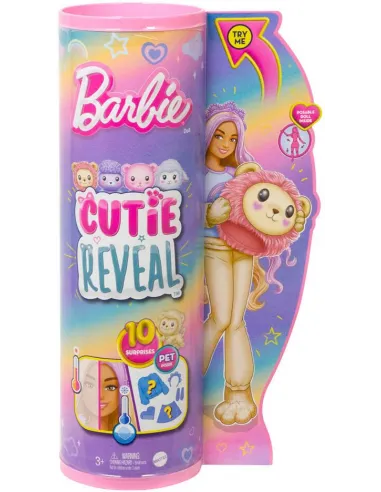 Mattel Barbie Cutie Reveal pastelová edícia lev