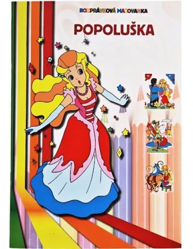 Rozprávková omaľovanka Popoluška