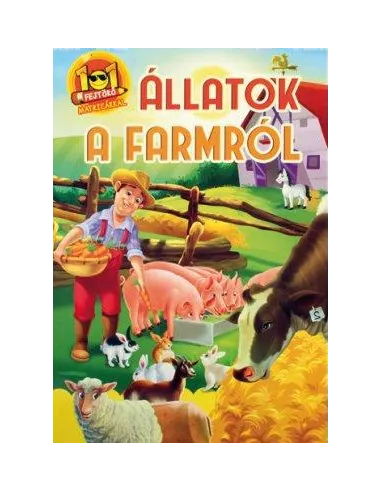 101 fejtörő matricákkal-Állatok a farmról (Maďarská verzia)