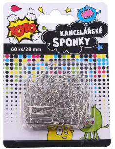 Kancelárske sponky 28mm 60ks