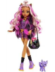 Mattel Monster High Clawdeen Wolf Doll With Purple Streaked Hair And Pet Dog 2