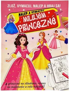 Milujem princezné-nalep a vymaľuj