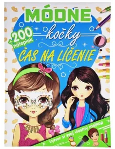 Módne kočky Čas na líčenie +200 nálepiek