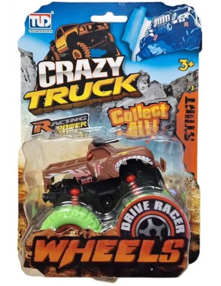 Auto Monster Crazy Truck na zotrvačník 9cm - náhodná