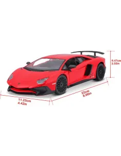 Bburago Lamborghini Aventador LP 750-4 SV 1:24 červená 2