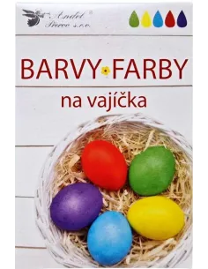 Farby na vajíčka v tabletkách MIX, 5 ks v balení